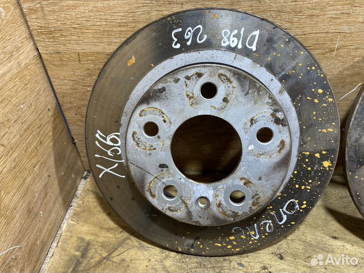 Комплект задних тормозных дисков Opel Astra H D198