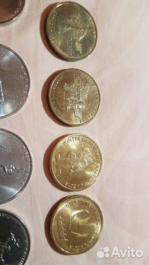 Монеты 5,10 р юбилейные