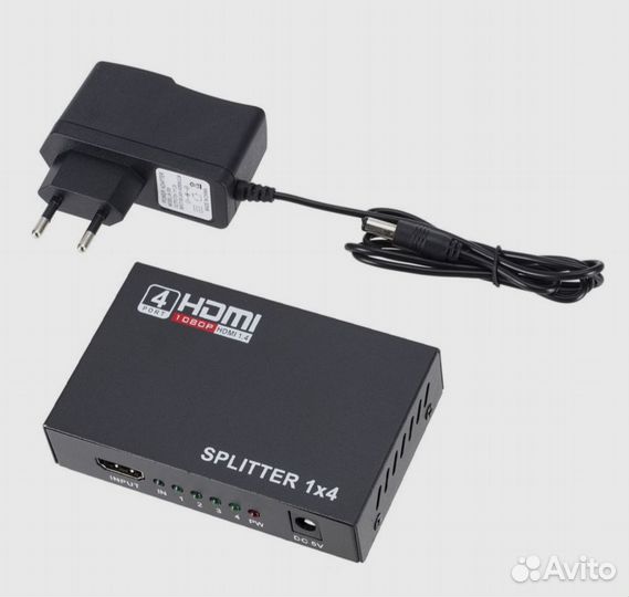 Разветвитель с 1hdmi на 4hdmi