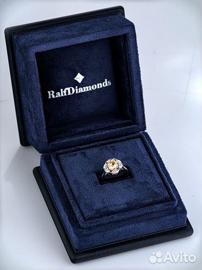 Кольцо No name кольцо с бриллиантом 2,00 CT FY/VS1