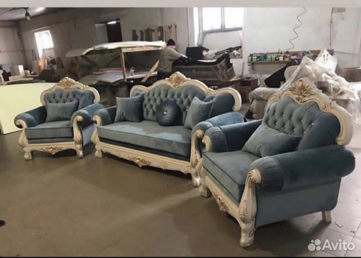 Диван и 2 кресла