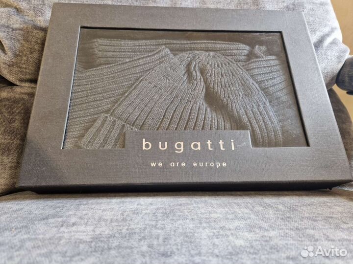 Комплект шапка и шарф мужской