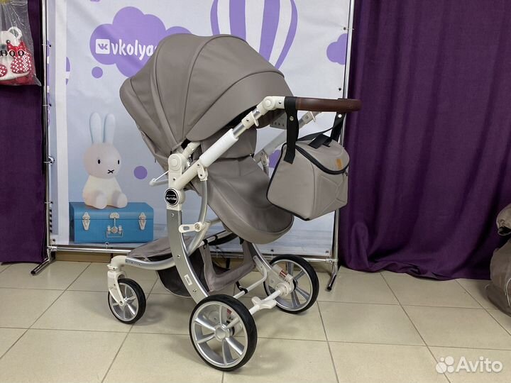 Коляска 2в1 и 3в1 эко кожа