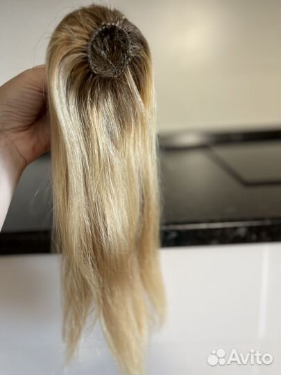 Хвост из натуральных волос