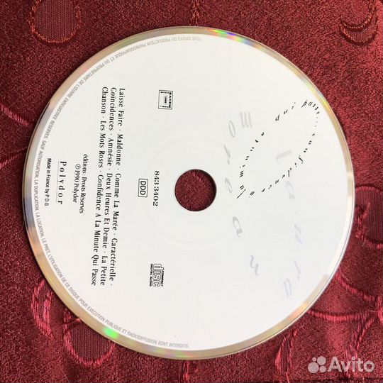 Laura Moreau “Confidence a la Minute Qui Passé” CD