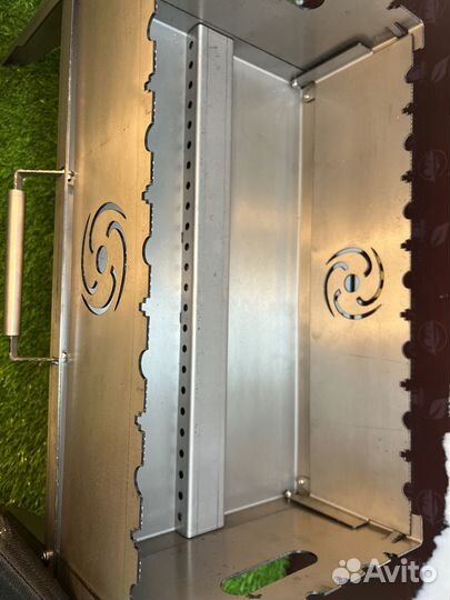 Мангал складной с аэротрубой + футляр