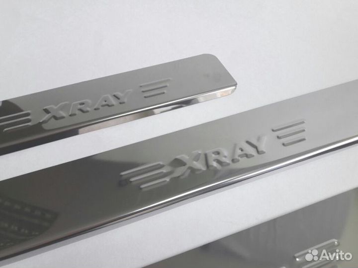 Накладки на пороги LADA Xray (хром)