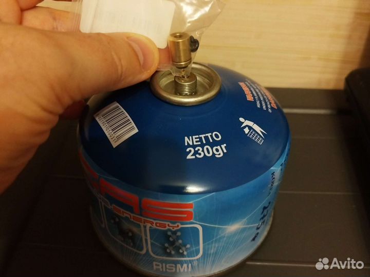 Переходник для заправки резьбового балона цанговым