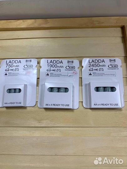 Аккумуляторные батарейки икеа AA 1900mAh