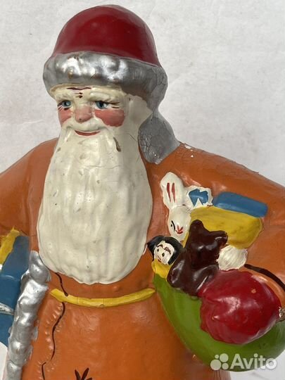 Советский Дед Мороз Папье-Маше 1950г СССР