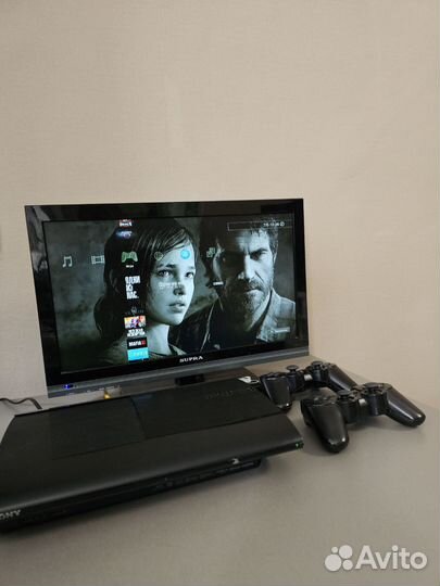 Sony Playstation 3 super slim прошитая 500гб +игры