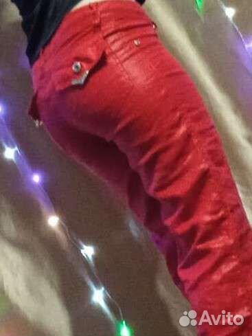 Брюки красные