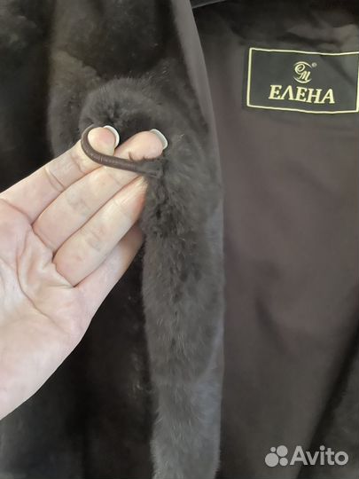 Шуба норковая с капюшоном