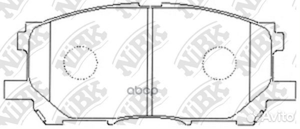 Колодки тормозные дисковые перед PN1497 NiBK