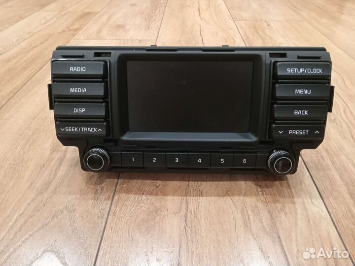 Штатная магнитола на kia rio 4