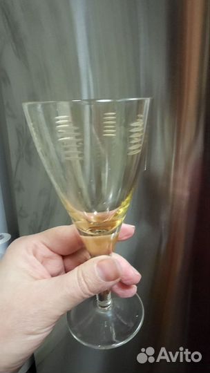 Цветное стекло бокалы большие СССР