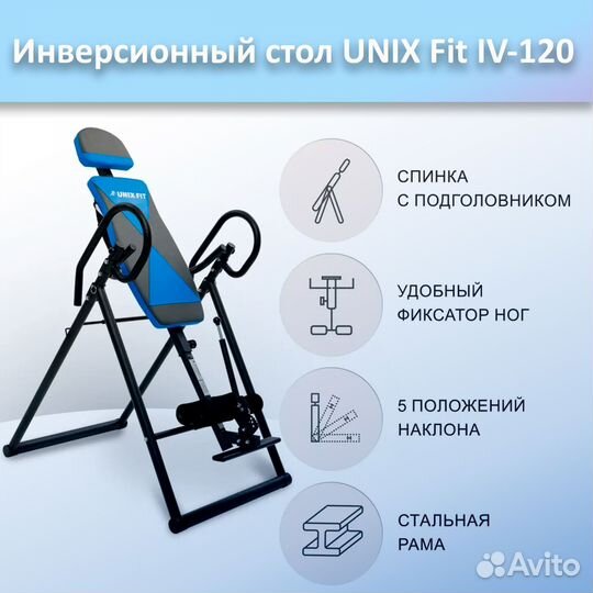 Инверсионный стол unix Fit IV-120 арт.120и.205