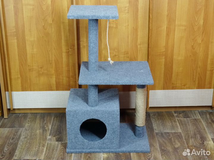 Когтеточка для кошки с домиком