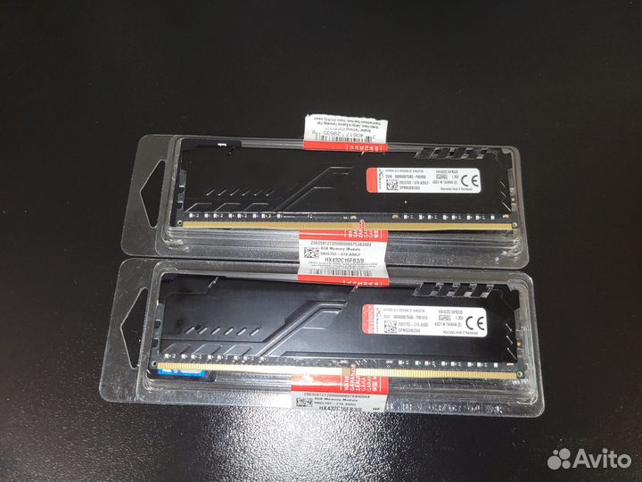 Оперативная память Kingston HyperX fury Black 2x8