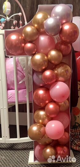 Каркас цифры 1, для фото зоны