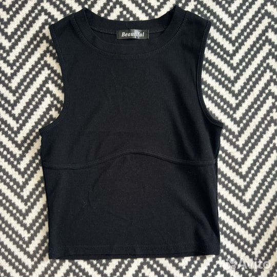 Топ корсет черный