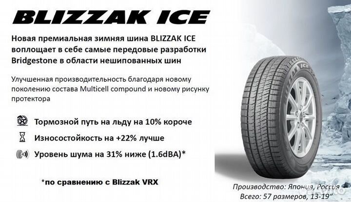 Bridgestone Blizzak Ice 215/60 R17 100T