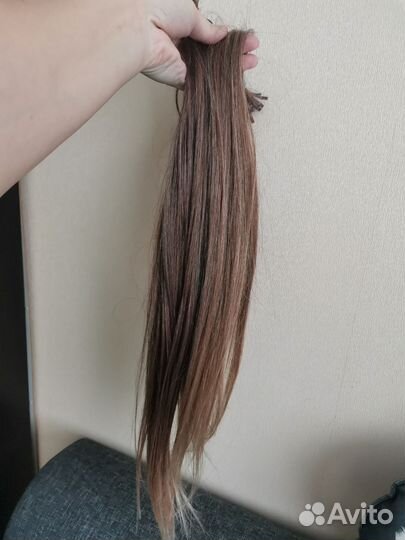 Волосы для наращивания 60 см бу