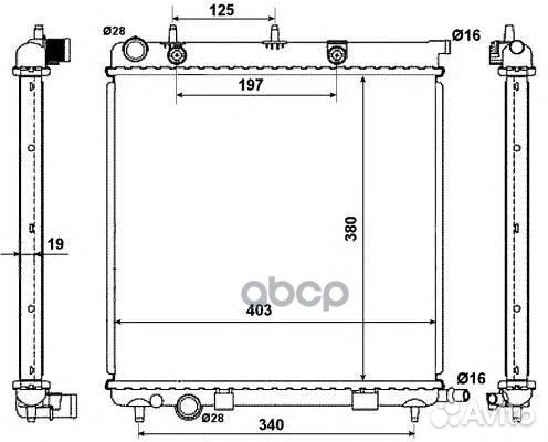 Радиатор, охлаждение двигателя 50430 NRF