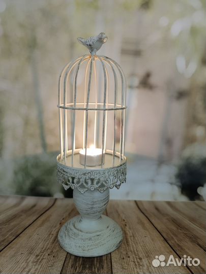 Большой подсвечник в винтажном стиле 