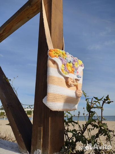 Рюкзак женский вязаный