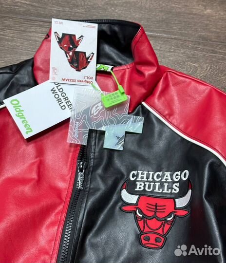 Бомбер оригинал Oldgreen NBA Chicago Bulls XXL