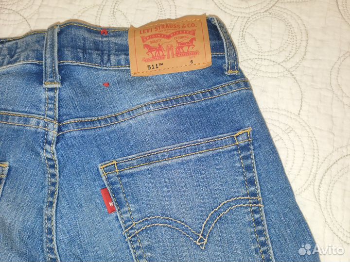 Джинсы детские levis 511 оригинал 116см 6 лет