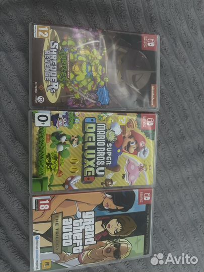 Игры на switch. Tmnt, mario u.delux; gta: trilogy