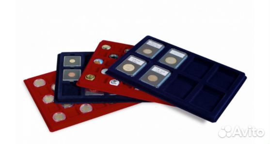 Планшет на 15 ячеек для монет, формат L 50х50 мм