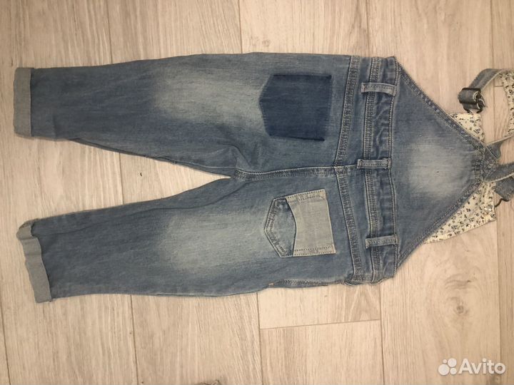 Джинсовый комбинезон для девочки 80
