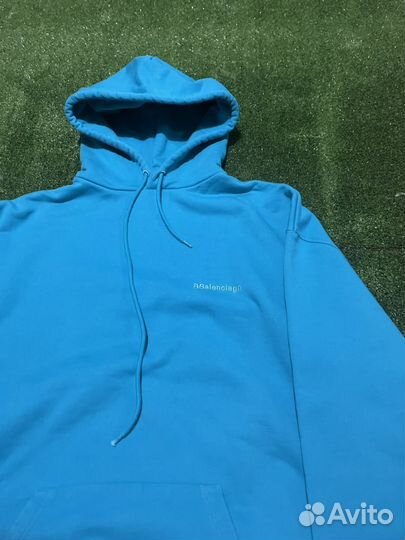 Худи Balenciaga Bb Turquoise Corp