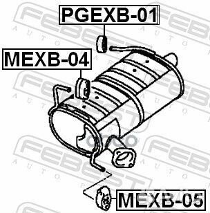 Подвеска глушителя mitsubishi outlander CW#