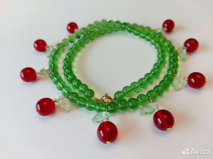 Бусы из чешского стекла