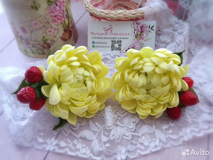 Украшение для волос цветы