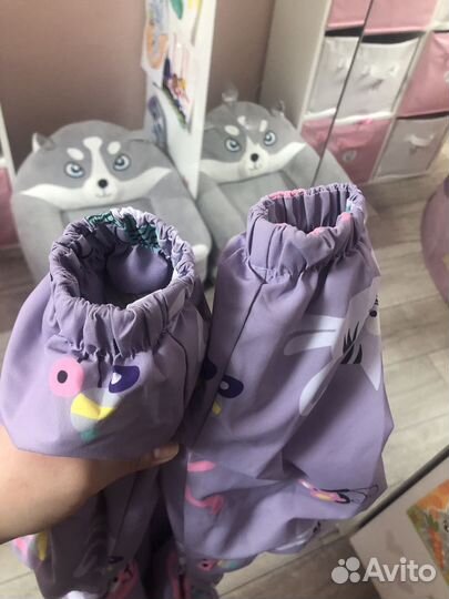 Комбинезон демисезонный 98 + шапка + варежки