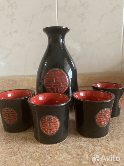 Японский керамический набор для сакэ