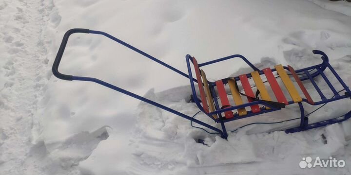 Детские санки с колесами
