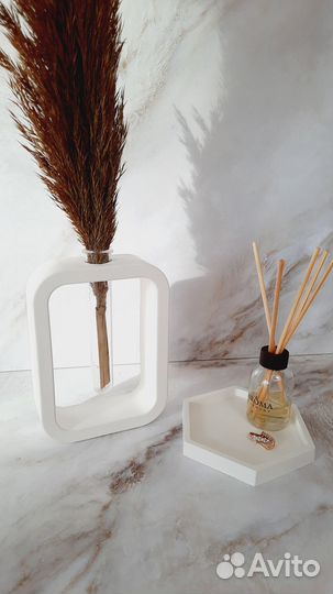 Подарок/набор Ваза с колбой и с подставкой