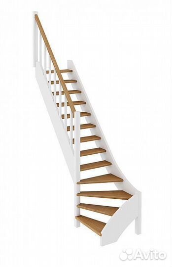 Деревянная лестница лс-07м/1 под покраску