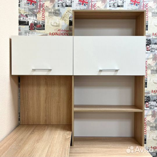 Стол письменный Гарвард угловой + Полка-надставка