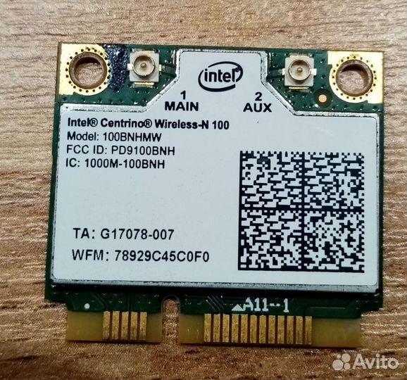 Сетевая карта wifi 2,4 GHz для ноутбука