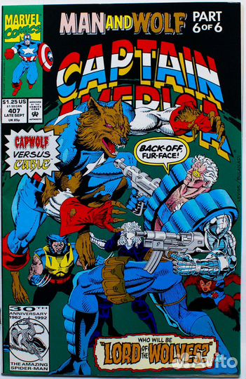 Комикс «Captain America». №407-1992 год