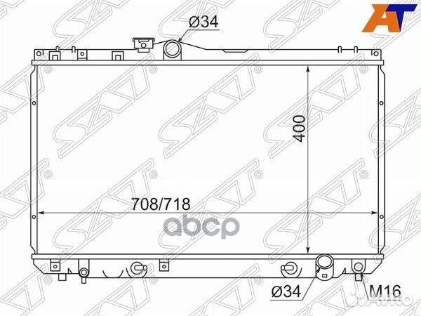 Радиатор toyota markii/chaser/cresta #X90 2,0-3