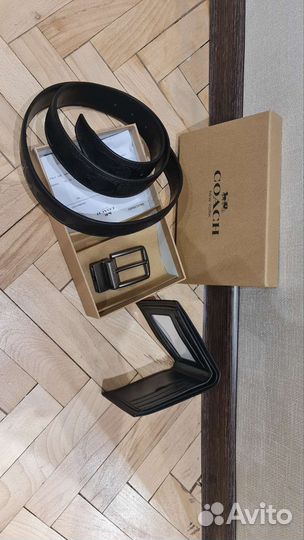 Мужской кожаный ремень