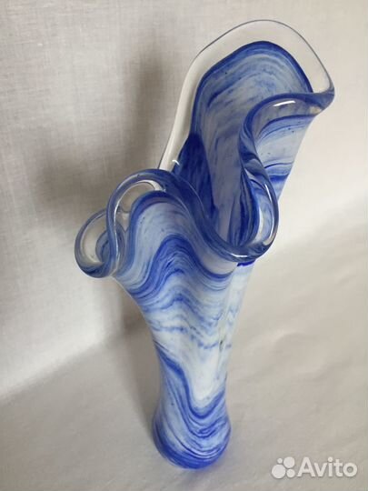 Ваза,салатник из цветного стекла, СССР, Винтаж